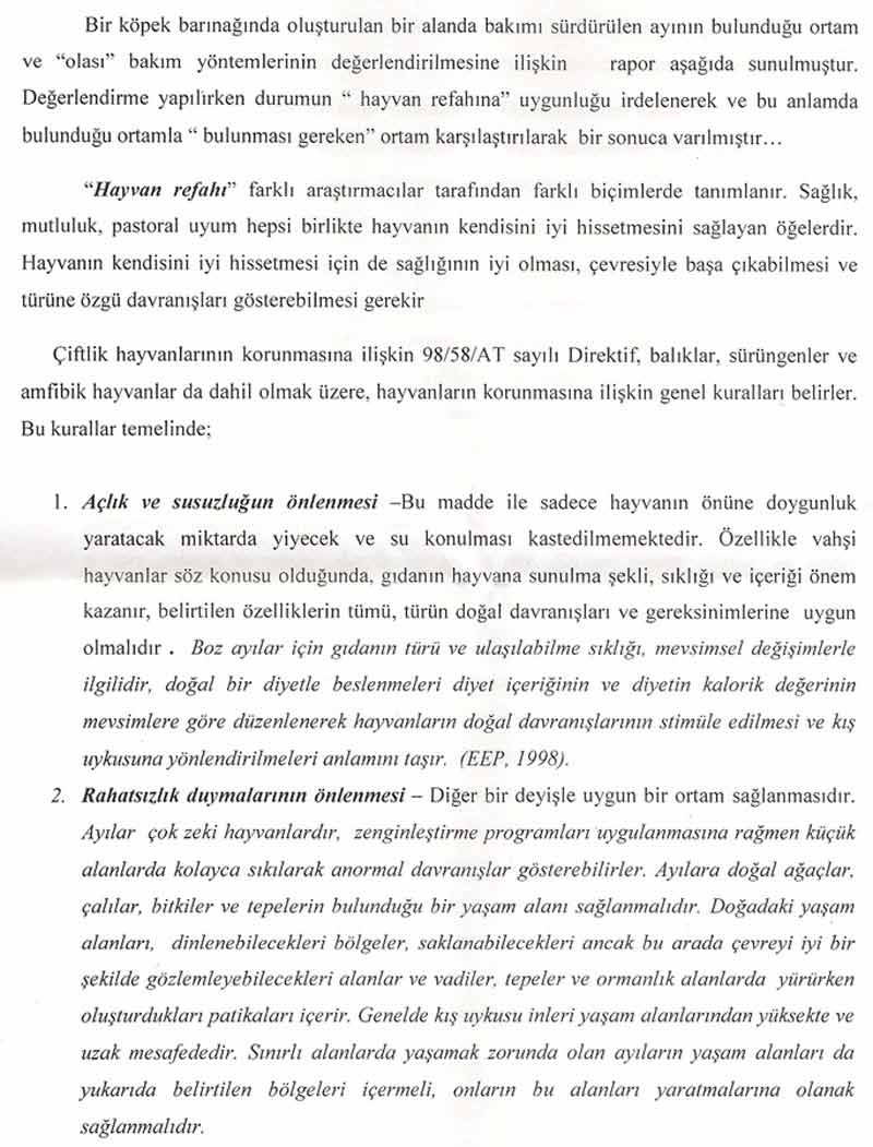 Meyvan İçin Uludağ Üniversitesinin Bilirkişi Raporu